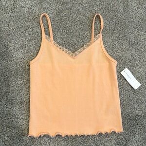NWT American Eagle Lace Trim Cami Crop Top